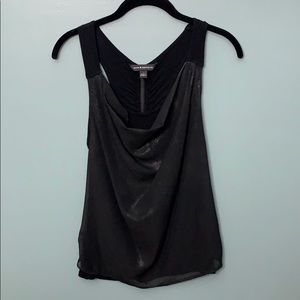 Rock & Republic black zipper tank
